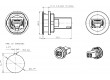 Zásuvka RJ45 22mm IP20 -25÷70°C Ø22,3mm