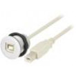 Zásuvka USB 2.0 B/B 22mm IP20 -25÷70°C dotv: Ø22,3mm