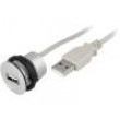 Zásuvka USB 2.0 A/A 22mm IP20 -25÷70°C dotv: Ø22,3mm