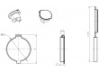 Krytka 22mm IP65/67 -25÷70°C Ø22,3mm