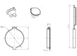 Krytka 22mm IP65/67 -25÷70°C Ø22,3mm