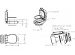 Krytka 22mm IP65/67 -25÷70°C Ø22,3mm