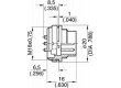 Konektor M16 řada C091A zásuvka vidlice pájení 5A PIN:7 300V