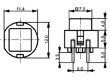 Mikrospínač 1-polohové SPST-NO 0,01A/30VDC THT 1,3N Ø12mm