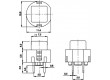 Mikrospínač 1-polohové SPST-NO 0,01A/35VDC THT 1,2N Ø12mm