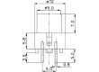 Mikrospínač 1-polohové SPST-NO 0,01A/35VDC THT LED modrá