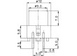 Mikrospínač 1-polohové SPST-NO 0,01A/35VDC THT LED modrá