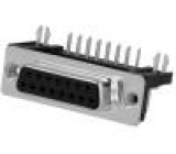 D-Sub PIN: 15 zásuvka zásuvka na PCB úhlové 90° THT UNC4-40