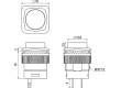 Přepínač tlačítkový s aretací SPST-NO 1,5A/250VAC LED 50mΩ