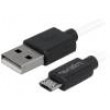 Kabel USB 2.0 USB A vidlice, USB B micro vidlice niklovaný