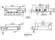 Rákos Dosah:30mm Vněj.rozměry:64x13,6x13,8mm Kontakty: SPDT