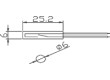 Rákos Ppřep:10W Vněj.rozměry: Ø6x25,2mm Připojení: kabel 500mA