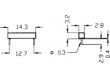 Rákos Rozsah:15÷20 AT Ppřep:10W Vněj.rozměry:2,8x3,2x14,3mm