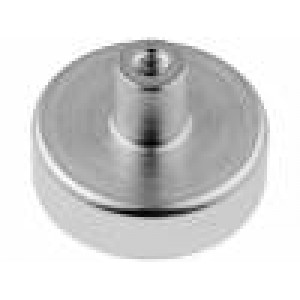Magnet: konstantní tvrdý ferit Ø:13mm H:4,5mm Mat.těl: ocel