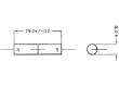 Magnet: konstantní Ø4x19mm AlNiCo500 1210mT