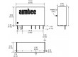 AM1D-1205DZ Převodník: DC/DC 1W Uvst:10,8÷13,2V Uvýst:5VDC Uvýst2:-5VDC