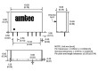 AM1D-1205DZ Převodník: DC/DC 1W Uvst:10,8÷13,2V Uvýst:5VDC Uvýst2:-5VDC