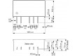 TMA0515D Převodník: DC/DC 1W Uvst:4,5÷5,5V Uvýst:15VDC Uvýst2:-15VDC