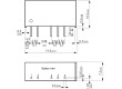 TMH2405D Převodník: DC/DC 2W Uvst:21,6÷26,4V Uvýst:5VDC Uvýst2:-5VDC