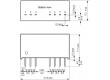 TMR0511 Převodník: DC/DC 2W Uvst:4,5÷9V Uvýst:5VDC Ivýst:400mA SIP8