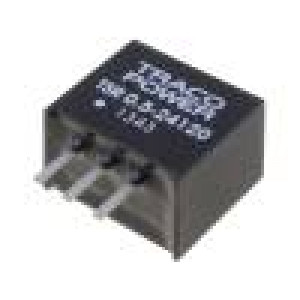 TSR0.5-24120 Převodník: DC/DC 1,5W Uvst:15÷32V 12VDC Ivýst:500mA SIP3