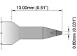 Hrot plochý 0,8mm 325÷358°C