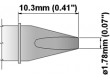 Hrot plochý 1,78mm 325÷358°C