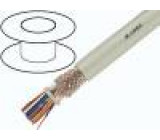 Kabel JE-LiHCH 4x2x0,5mm2 FRNC šedá 225V