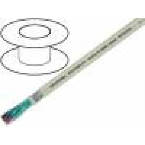 Kabel Li-2Y-CY-PIMF 8x2x0,5mm2 PVC šedá 300V