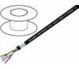 Kabel Li-2YCYv 2x2x0,34mm2 PVC černá 250V