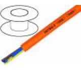 Kabel H07BQ-F licna CU 2x2,5mm2 PUR oranžová 450/700V