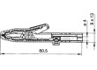 Krokosvorka 25A černá - rozsah uchopení max 9,5mm 1,5mm2