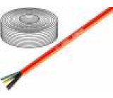 Kabel H05BQ-F licna CU 3x1mm2 PUR oranžová 300/500V