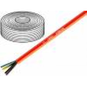 Kabel H07BQ-F licna CU 4x2,5mm2 PUR oranžová 450/700V
