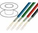 Kabel: mikrofonní 2x0,35mm2 OFC PVC -15÷70°C Ø6,3mm bílá