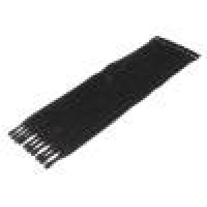 Stahovací pásek se suchým zipem L:330mm W:12,5mm barva černá