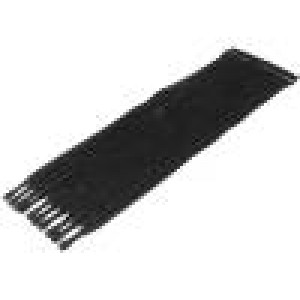 Stahovací pásek se suchým zipem L:200mm W:12,5mm barva černá