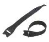 Stahovací pásek se suchým zipem L:150mm W:12,5mm barva černá