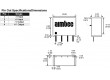 AM1S-0505SH30Z Převodník: DC/DC 1W Uvst:4,5÷5,5V 5VDC Ivýst:200mA SIP4 1,8g