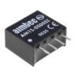 AM1S-0505SZ Převodník: DC/DC 1W Uvst:4,5÷5,5V 5VDC Ivýst:200mA SIP4 1,8g