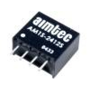 AM1S-2412SZ Převodník: DC/DC 1W Uvst:21,6÷26,4V 12VDC Ivýst:83mA SIP4