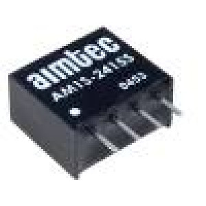 AM1S-2415SZ Převodník: DC/DC 1W Uvst:21,6÷26,4V 15VDC Ivýst:67mA SIP4