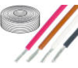 Kabel UL1007,UL1569 licna Cu 0,81mm2 18AWG PVC fialová 300V