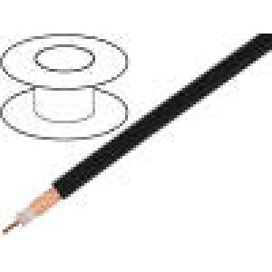 Kabel koaxiální RG213 licna Cu PVC černáØ10,3mm