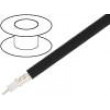 Kabel koaxiální RG214 licna Cu PVC černá Ø10,8mm