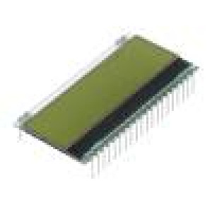 Display: LCD alphanumeric STN Positive yellow-green 55x17.5mm