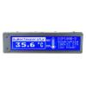 Zobrazovač: LCD grafický STN Positive 180x32 modrá LED PIN:18