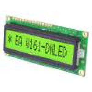 Zobrazovač: LCD alfanumerický 14x1 80x36mm Rozhraní:8 bit BUS