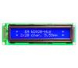 Zobrazovač: LCD alfanumerický STN Negative 20x2 modrá LED