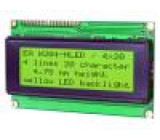 Display: LCD alphanumeric STN Positive 20x4 yellow-green LED